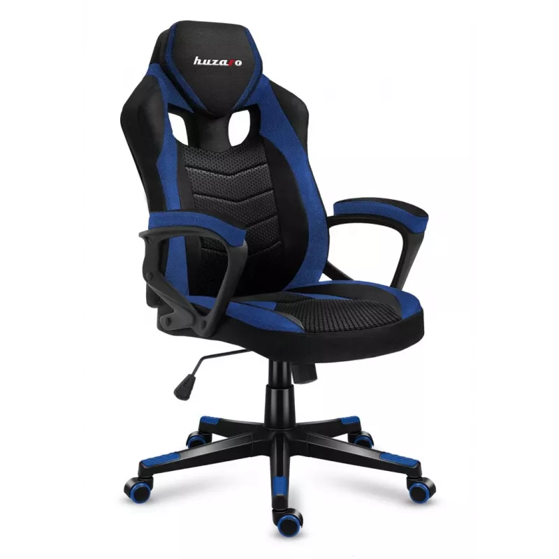 Cadeira gaming Huzaro FORCE 2.5 azul MESH assento em rede preta, azul