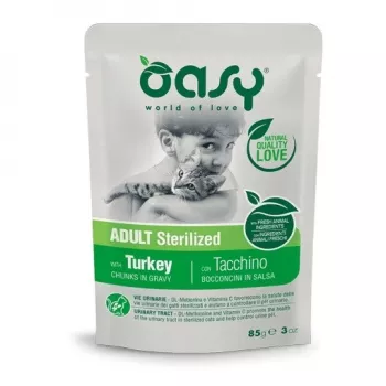 Oasy Chunks in Gravy Adult Sterilized Peru 85gr