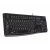 K120 Teclado com fios, com fios, USB, QWERTZ, preto