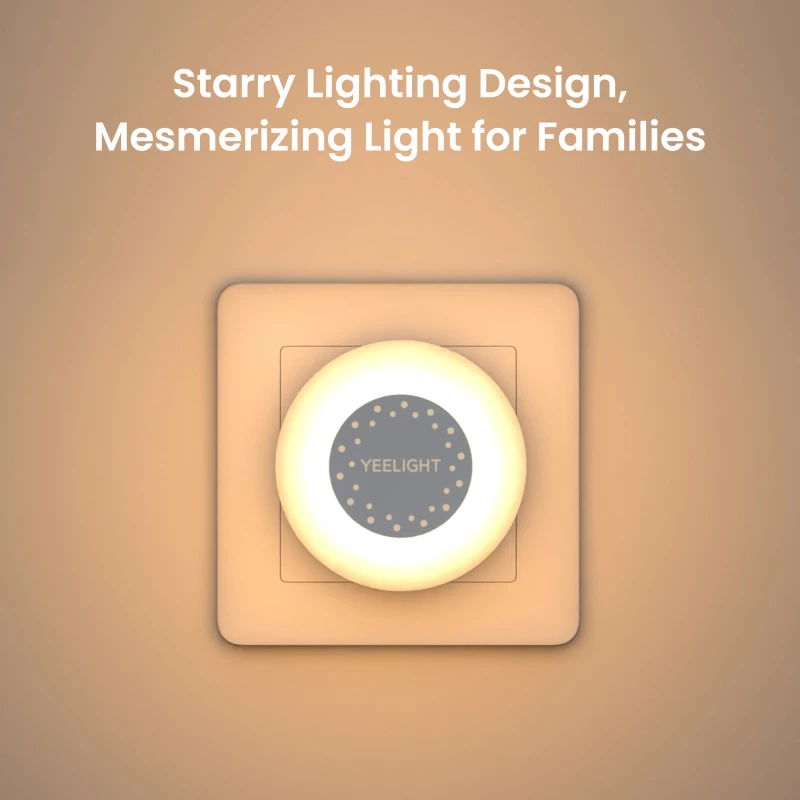 Luz noturna de tomada Yeelight YLYYD-0021 com sensor de luz, lâmpada noturna LED compacta de tomada