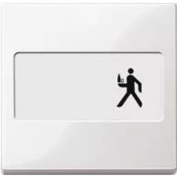 Interruptor de luz Merten 432319, caixa de termoplástico, branco, controlo por botão