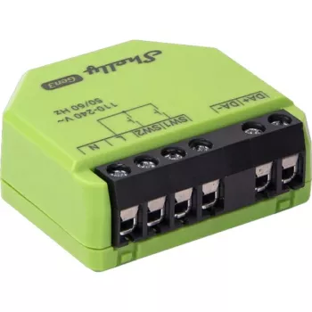 Dimmer Shelly DALI Gen3 com suporte 0–10V, Shelly – sem fios, 110–240V, plástico preto
