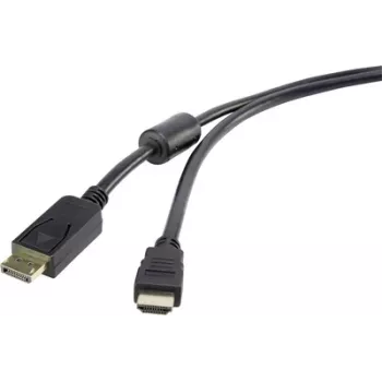 Cabo DisplayPort para HDMI Renkforce 5 m – transmissão digital de áudio/vídeo