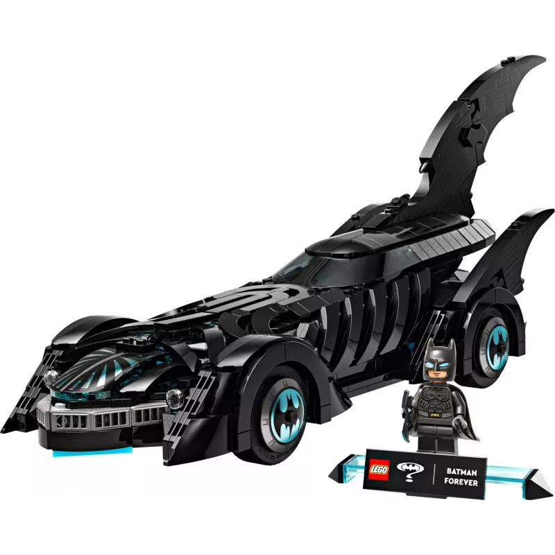 Conjunto de construção LEGO DC Super Heroes Batman Forever Batmóvel 76304 — 909 peças, 1 minifigura, idade recomendada 12+