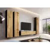 Armário fechado Cama VIGO '180' 180/40/30 preto/carvalho Wotan