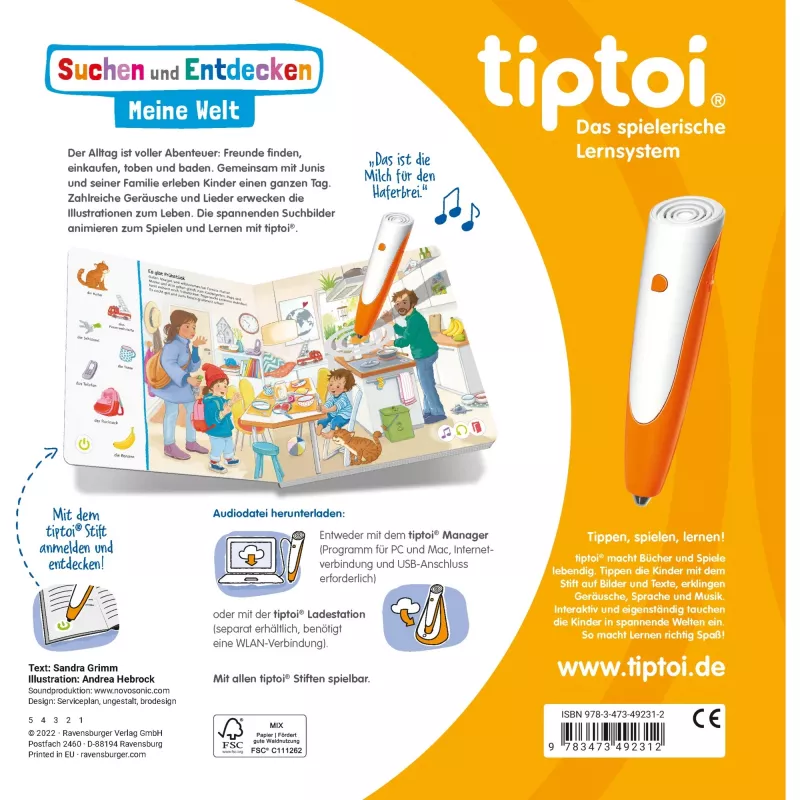 tiptoi Procurar e descobrir: O meu mundo, livro educativo