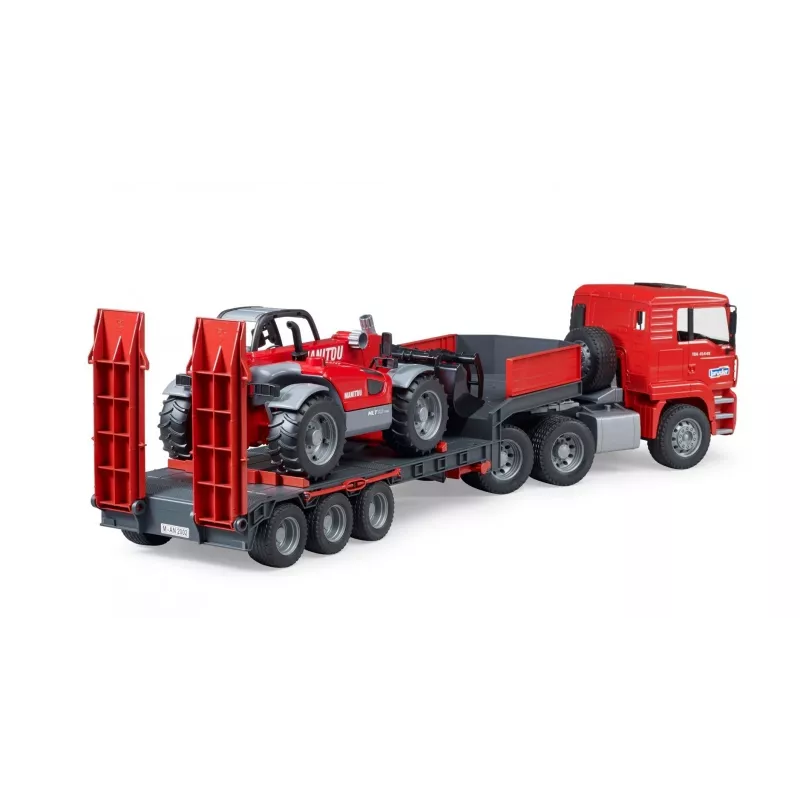 Conjunto de veículos BRUDER MAN TGA camião carregador com carregador Manitou