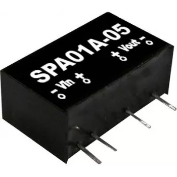 Fonte de alimentação MEAN WELL SPA01A-15 — saída 15 V, 1 W, 0,067 A, RoHS