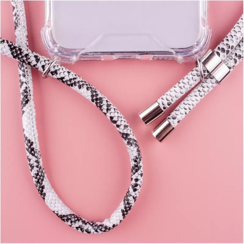Capa com colar Lookabe Snake Edition para iPhone 7/8 Plus – prateada, capa de telefone portátil