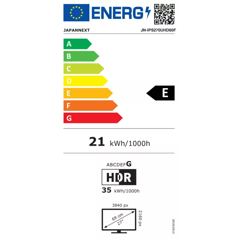 JAPANNEXT JN-IPS270UHD60F 16:9 HDMI/DP UHD - ecrã plano (TFT/LCD)
