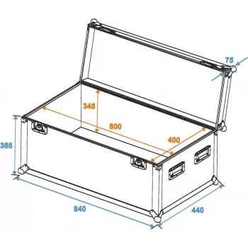 ROADINGER mala universal profissional 80x40x40cm (30126905)
