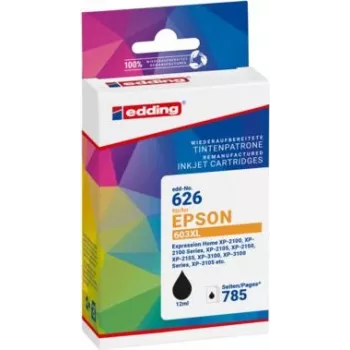 edding cartucho de tinta EDD-626 preto compatível com EPSON 603XL Bk
