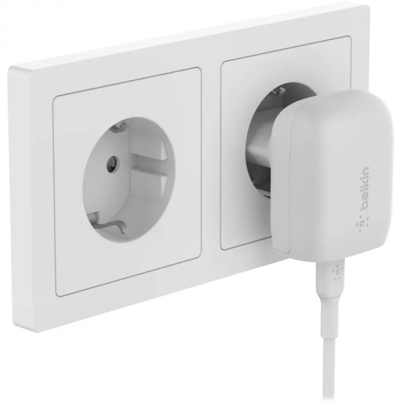 Carregador de interior Belkin WCA006vf1MWH-B5 carregador rápido USB Type-C 1m branco