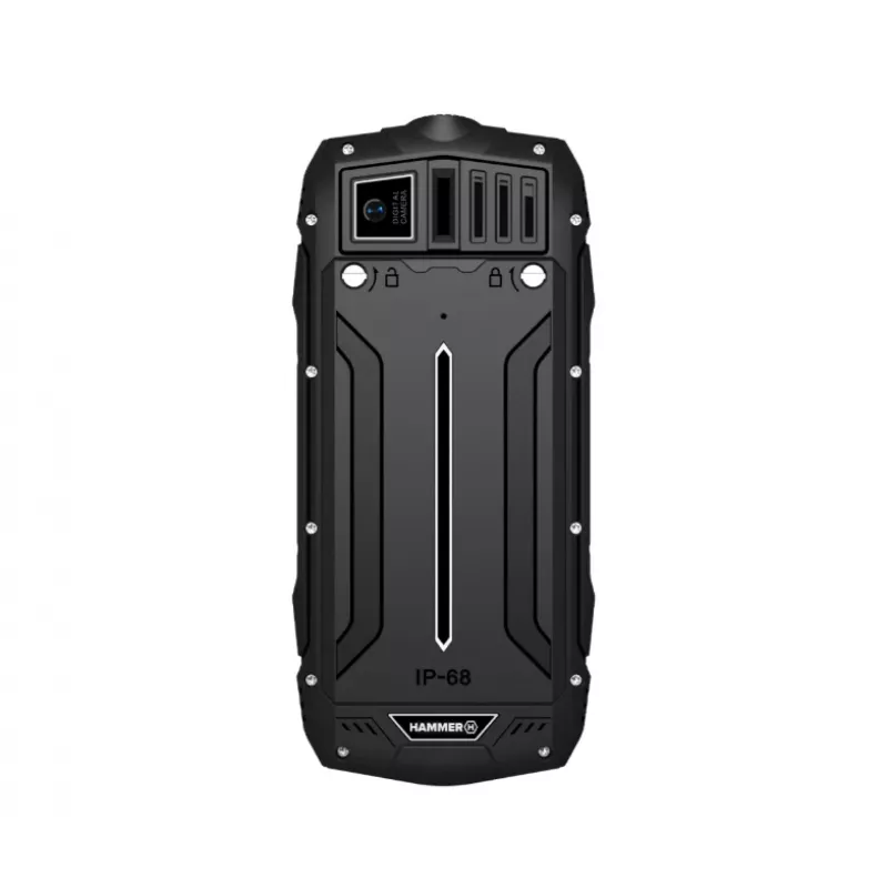 myPhone Hammer Rock telemóvel resistente, 2,4 polegadas, Dual SIM, preto