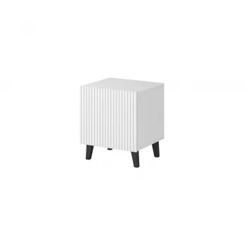 Mesa de cabeceira cama meble PAFOS 2 unid., 45x40x51 cm, branco mate, MDF/aglomerado, espessura da estrutura 16 mm
