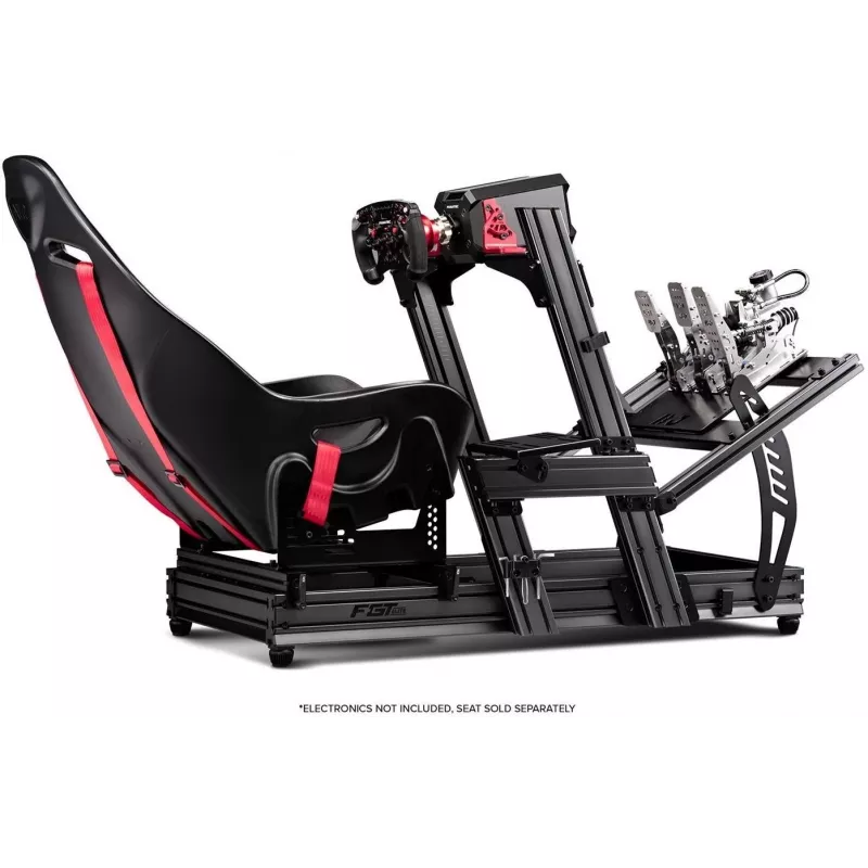 Next Level Racing – Cockpit de simulador em perfil de alumínio F-GT Elite Formula & GT – versão de montagem lateral e frontal (396039)
