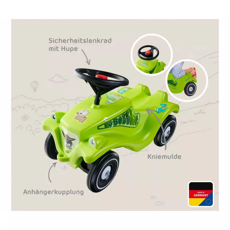 Bobby Car Classic Dino, carro de escorregar verde