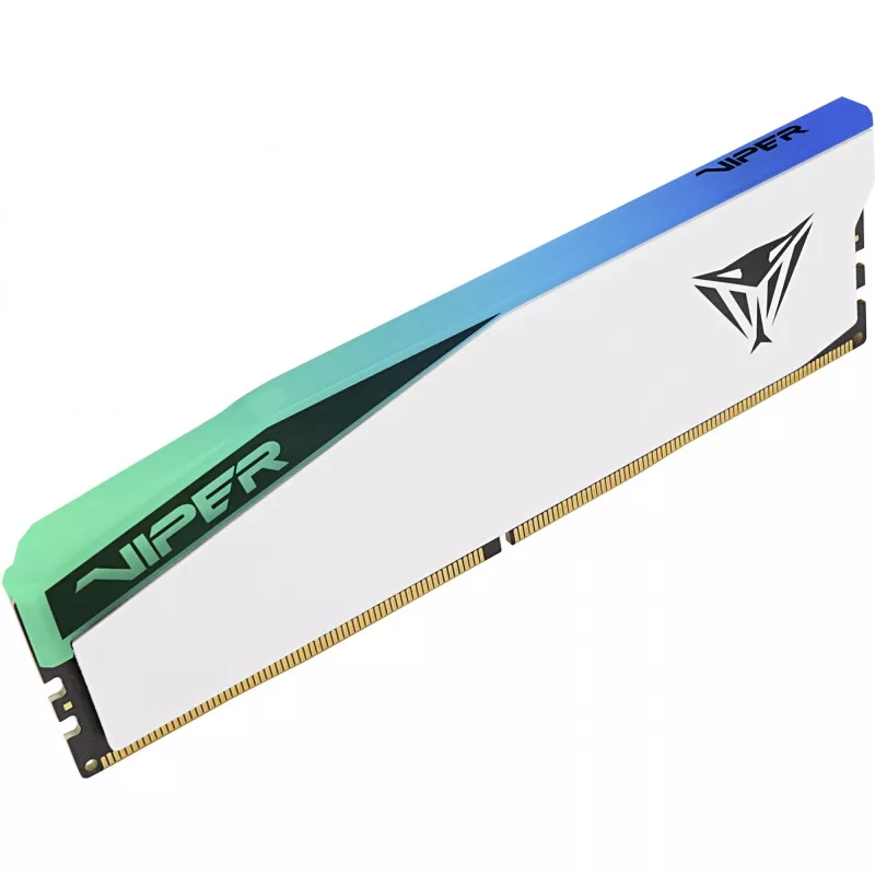 DIMM 48 GB DDR5-6000 (2x 24 GB) Dual-Kit, memória branca, PVER548G60C42KW, Viper Elite 5 RGB, INTEL XMP, AMD EXPO