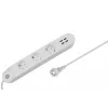 Régua de tomadas inteligente Denver SHP-300U 3 tomadas AC tipo E 4 branco