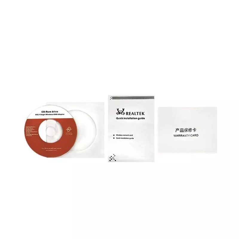 Qoltec - Adaptador de rede - USB 2.0 - 802.11b/g/n - Branco