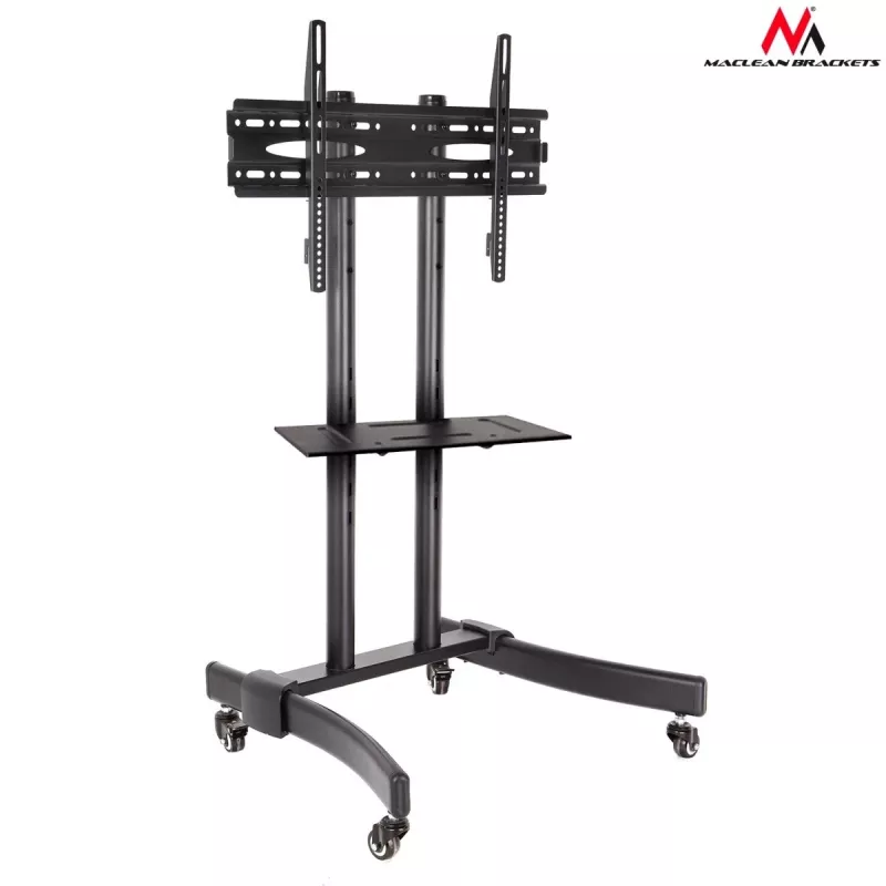 Maclean MC-739 carrinho profissional para TV com rodas, 32-65 polegadas (165,1 cm), máx. 40 kg, VESA até 400x600, preto