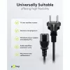 Cabo IEC Goobay 5 m preto ficha de rede tipo F IEC C13 H05VV-F3G