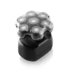 Máquina de cortar cabelo ETA Jason 534390000 preta ? máquina de cortar cabelo rotativa de 7 lâminas, Li-Ion recarregável, lavável, 60 min. de autonomia