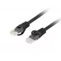 Cabo de rede LANBERG PCU6-10CU-1000-BK Cat6 U/UTP RJ-45 10 m preto