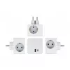Adaptador de ficha de rede DeLOCK 11501 tipo F branco 3A portas USB