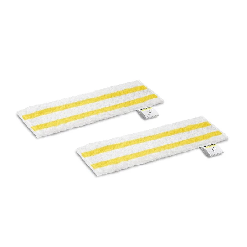 Kärcher Conjunto de panos de chão universais EasyFix Mop Panos descartáveis Branco, Amarelo