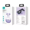 (Roxo, Auscultadores Bluetooth 5.1) USAMS Auscultadores Bluetooth 5.1 sem fios TWS auriculares com controlo tátil à prova de água para desporto com redução de ruído