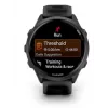 Smartwatch GARMIN Forerunner 570 — caixa de alumínio slate grey de 47 mm, pulseira de silicone preta translúcida