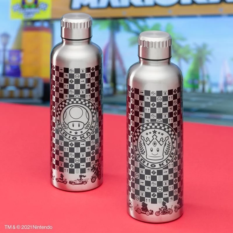 Garrafa de água metálica Paladone Super Mario MarioKart