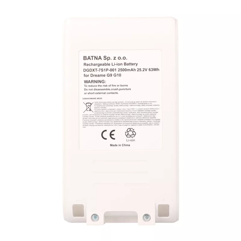 Bateria, aspirador G9 G10 25,2V 2500mAh