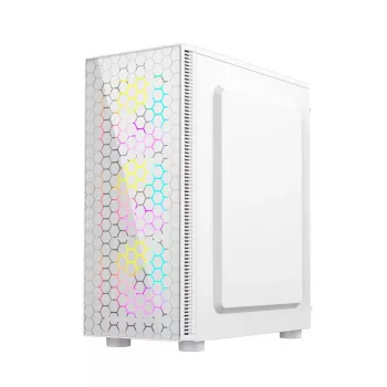 Caixa de computador Gaming Fornax 500, branco
