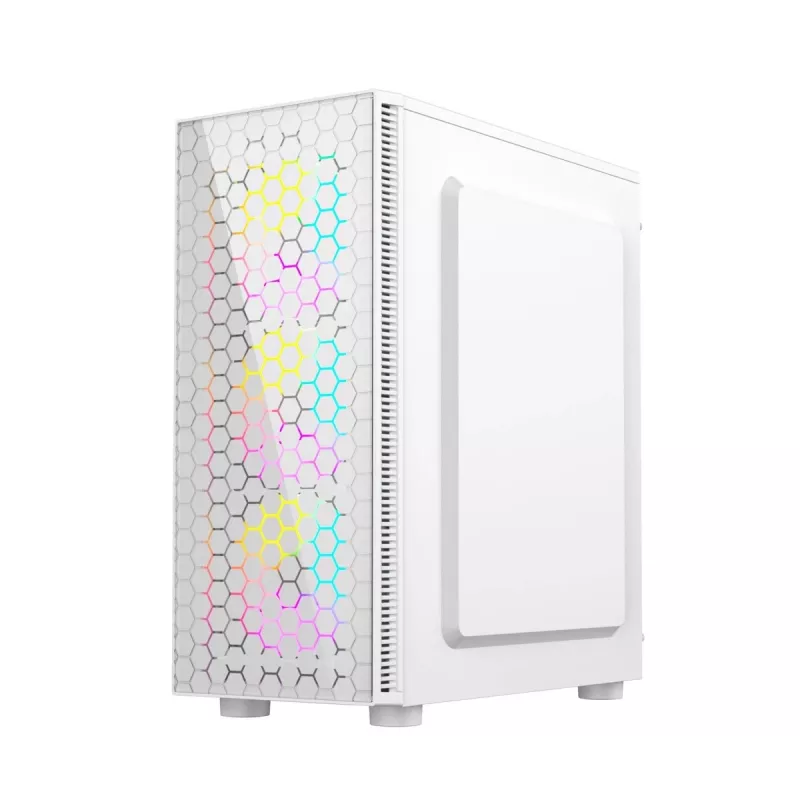 Caixa de computador Gaming Fornax 500, branco