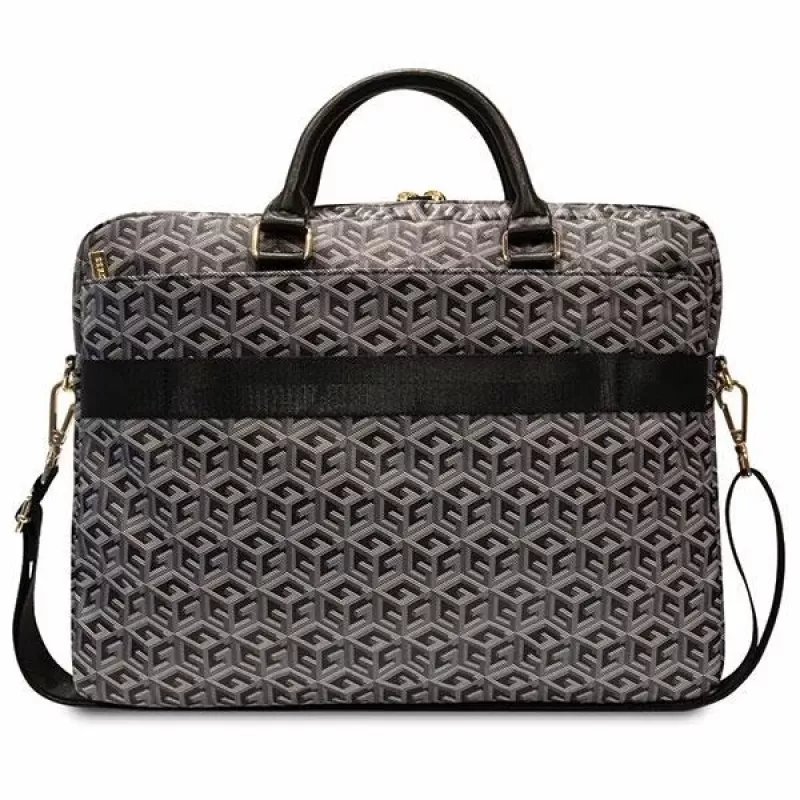 Mala Guess GCube Stripes para portátil 16 preto - GUCB15HGCFSEK