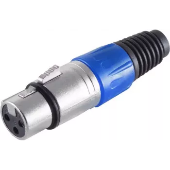 S/CONN maximum connectivity 55022-B conector XLR fêmea, azul