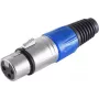 S/CONN maximum connectivity 55022-B conector XLR fêmea, azul