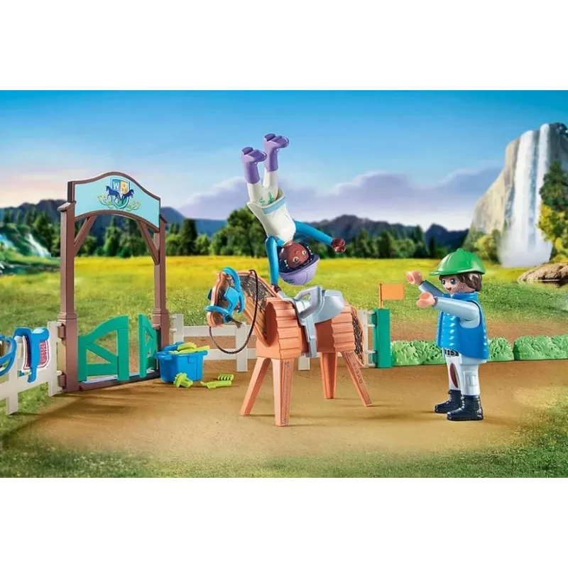Conjunto de figuras Cavalos 71637 Escola de equitação moderna