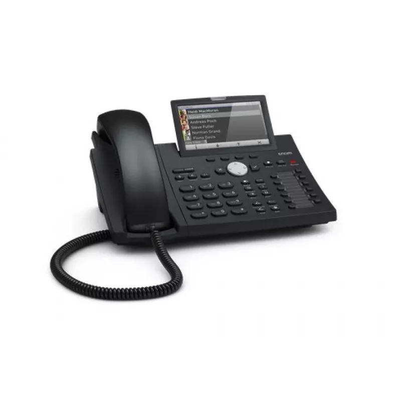 Telefone IP Snom D375 preto 12 linhas TFT