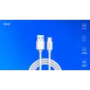 Cabo USB 2.0 SAVIO CL-168, USB A (macho) para USB C (macho), 3 m, branco