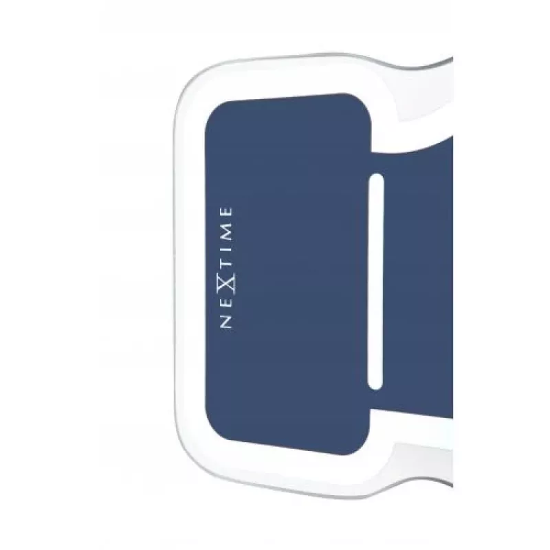Relógio de parede NeXtime 5185bl Mini Thumbs Up, 20,5x21 cm, azul/prateado