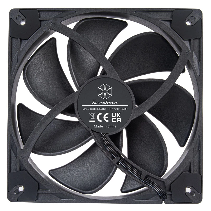 Ventoinha para caixa SilverStone VISTA SST-VS140B 140 mm PWM - Preta