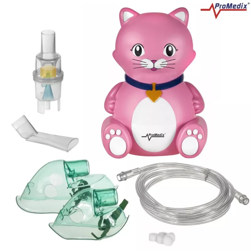 Nebulizador inalador ProMedix PR-816 design compacto para crianças, modelo PR-816