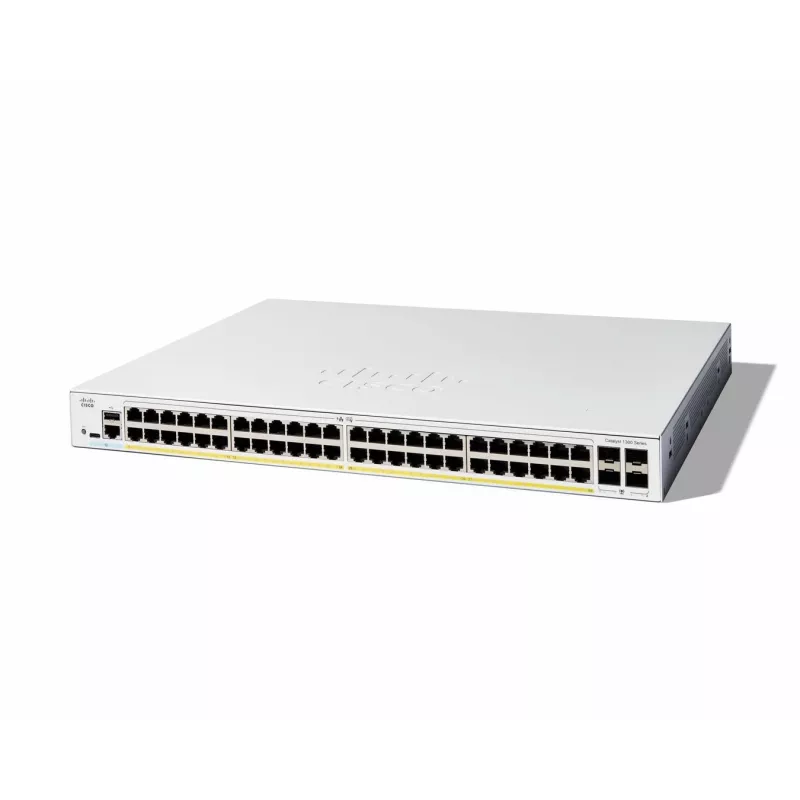 Switch gerido Cisco Catalyst 1300-48P-4G 48 Port GE PoE 4x1GE SFP