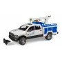 Carro Dodge RAM 2500 serviço com luz rotativa e grua BRUDER 02509
