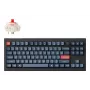 Teclado Keychron V3 Max universal RF sem fios Bluetooth preto cinzento Tenkeyless