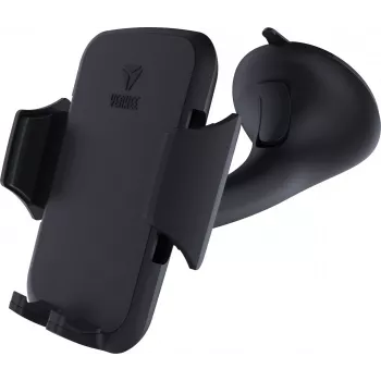 Suporte para automóvel YENKEE YSM 415BK, suporte ajustável para smartphones, fixação universal, compatível com painel de instrumentos/para-brisas