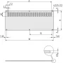 SCHROFF painel traseiro 4U 84HP PERF. - acessório para rack (30849030)